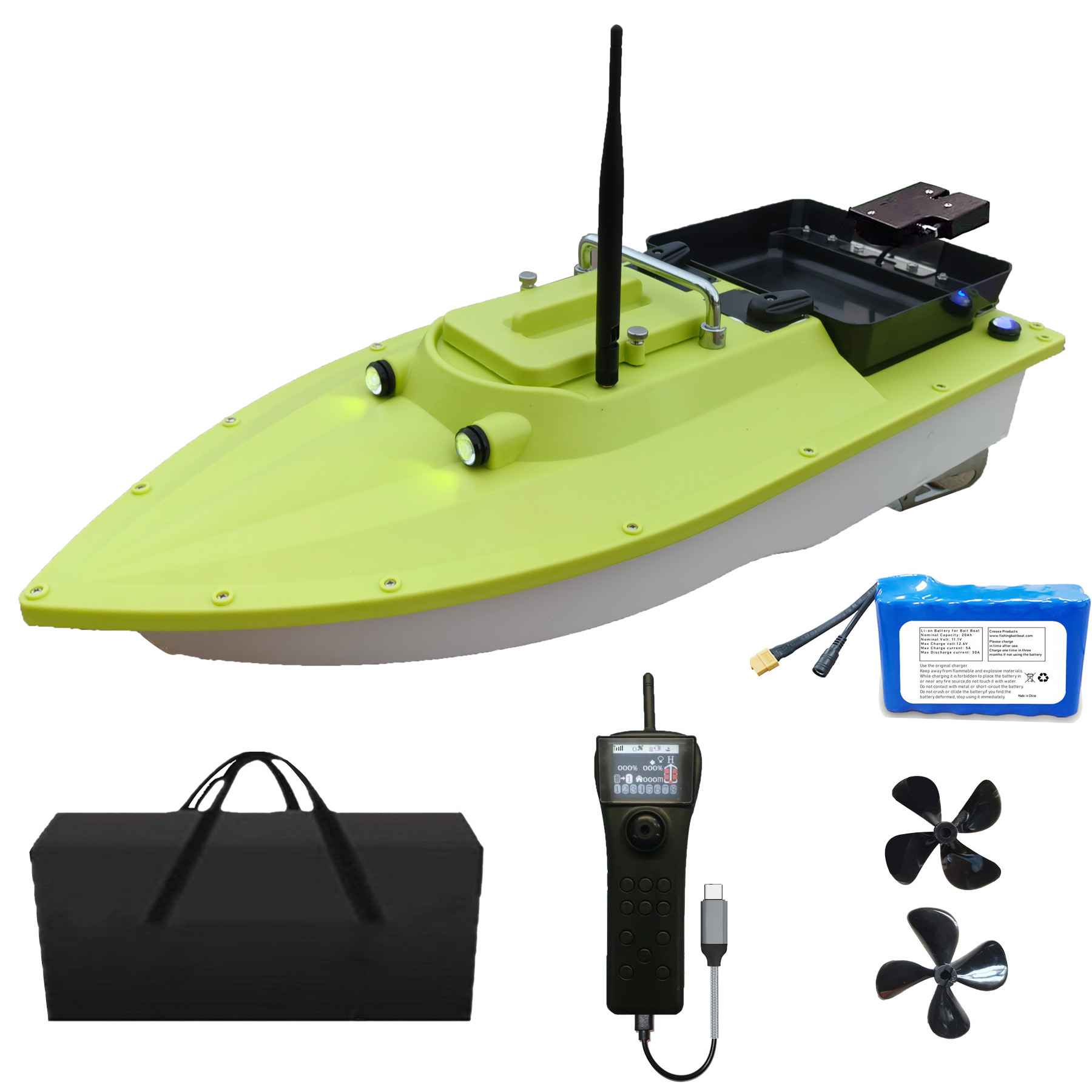 Fishing Boat Gps - เรือตกปลาบังคับวิทยุ S80 IP66 กันน้ำ พร้อมมอเตอร์ไร้แปรงถ่าน GPS