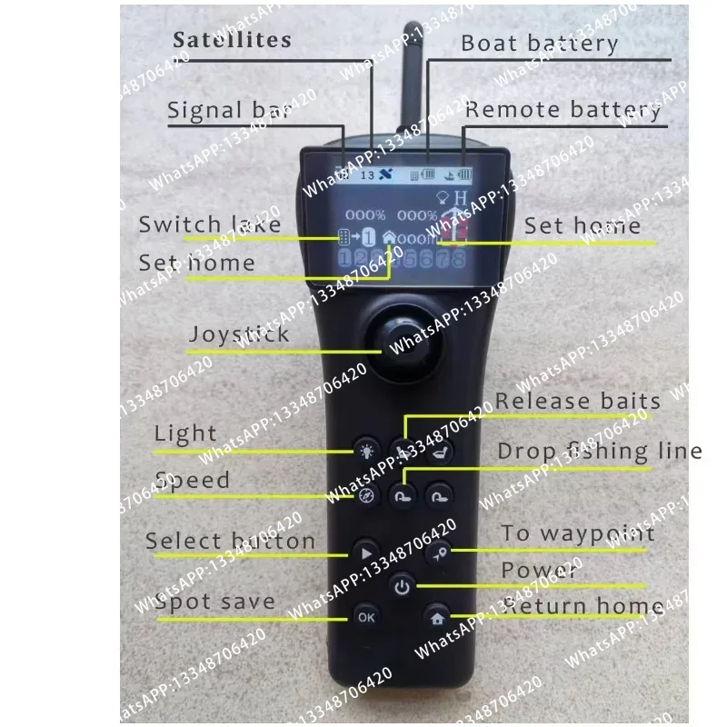 Fishing Boat Gps - S70 S80 ชุดควบคุมระยะไกล GPS 2.4G, รีโมทควบคุม,