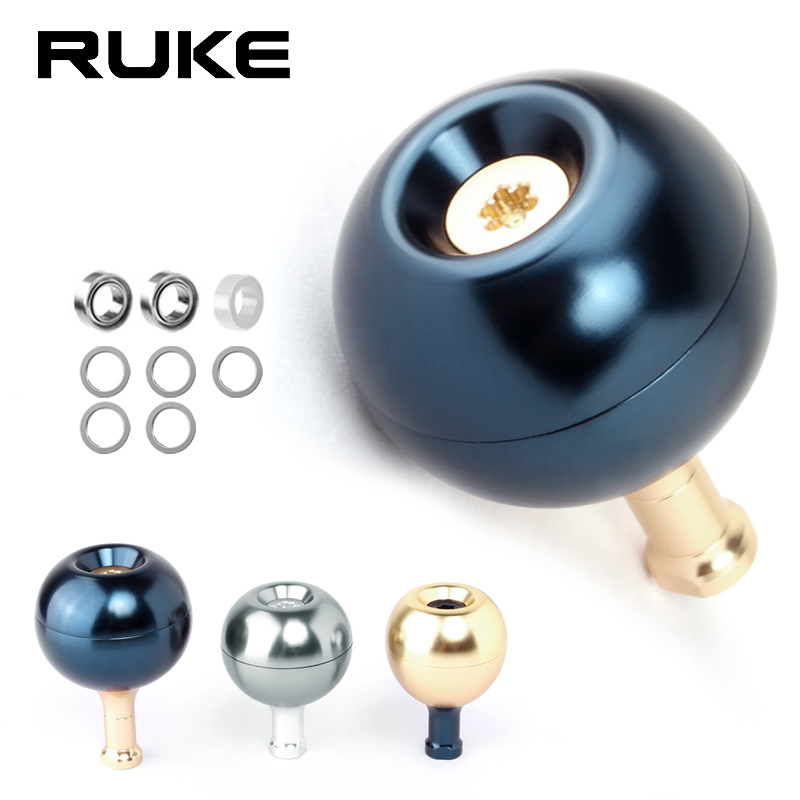 Fishing Boat Steering Wheel - ด้ามจับรอกตกปลา Ruke รุ่นใหม่ ทำจากโลหะผสม ขนาดเส้นผ่านศูนย์กลาง 35/38/44