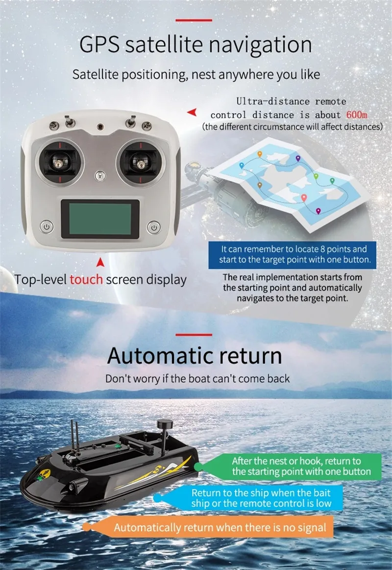 เรือตกปลาพร้อม GPS ระบบนำทางอั - Fishing Boat Gps บทวิจารณ์และราคา