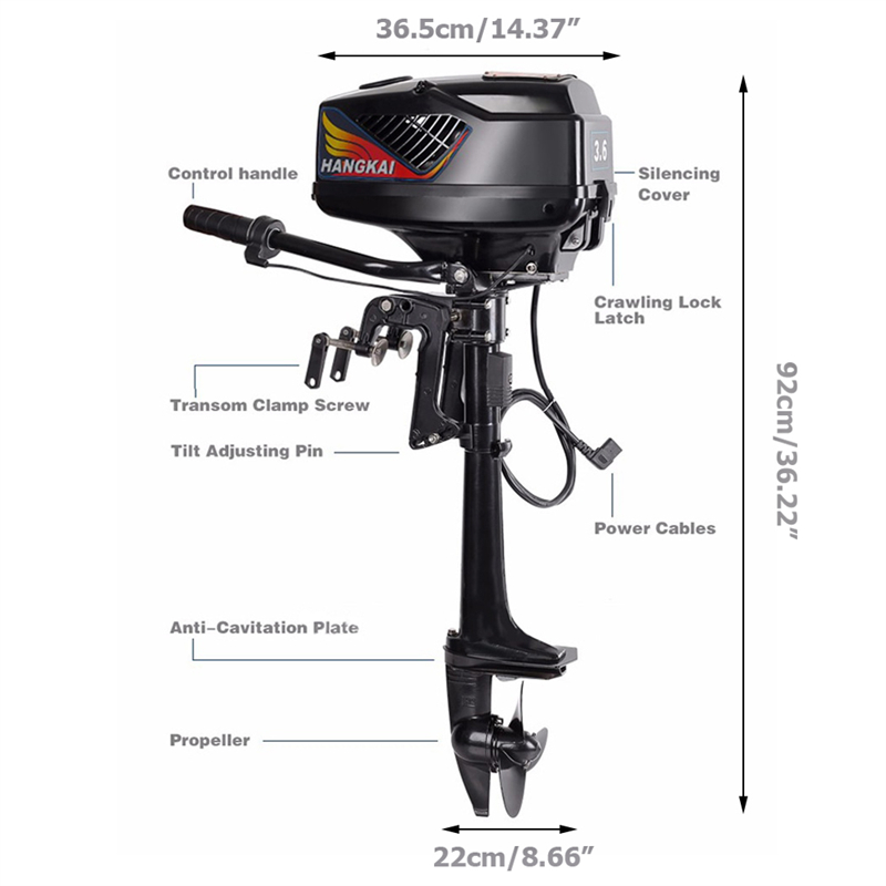 นอกไฟฟ้าเครื่องยนต์ 48V 4.0HP  - Fishing Boat Outboard Motor บทวิจารณ์และราคา